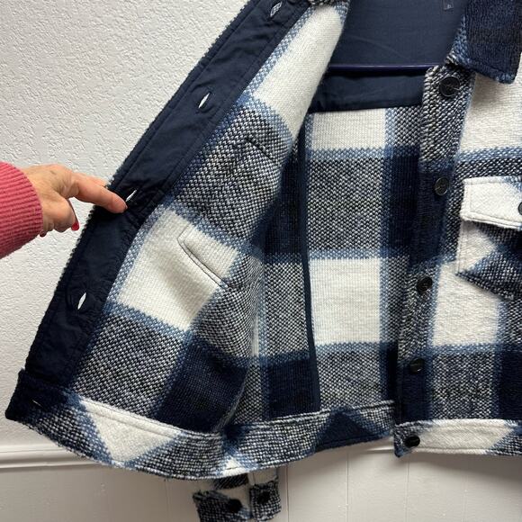 New! Charlie B Women’s Sz Petite Small Long Sleeve Crop Jacket Adjustable Cuffs - Picture 5 of 13